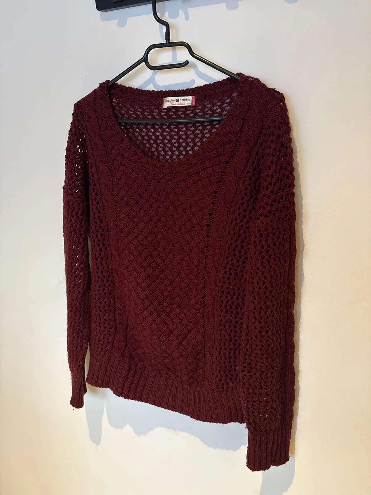 Bordeaux trui in breigoed maat L – photo 2